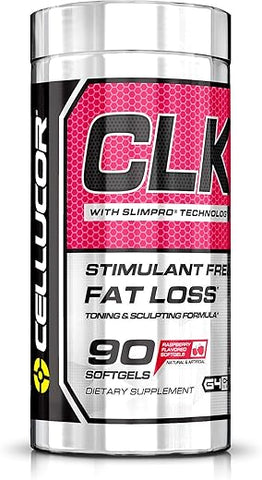 CLK Queimador de Gordura Não Estimulante para Perda de Peso com CLA, Ácido Linoleico Conjugado, Cetonas de Framboesa, L-Carnitina, 90 Softgels - Cellucor