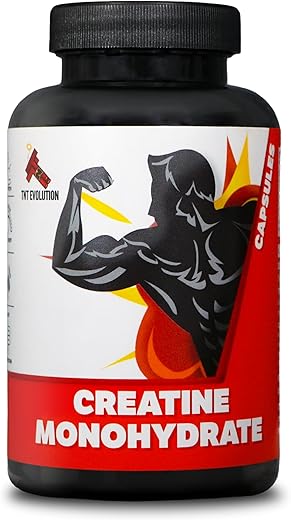 TNT Evolution - Creatina Monohidratada Cápsulas 50 Porções, 3.000 mg por Porção, Fácil de Engolir, 750 mg de Creatina Monohidratada por Cápsula, Alta Taxa de Absorção – Marca em Destaque