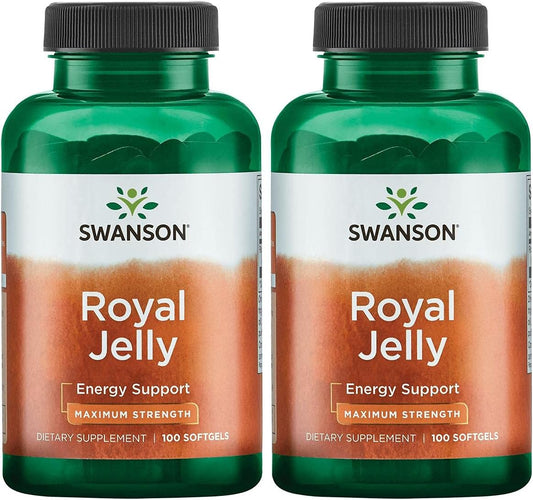 Swanson Premium Brand - Swanson Royal Jelly Premium – Força Máxima 333,33 mg 100 Cápsulas 2 Pacotes