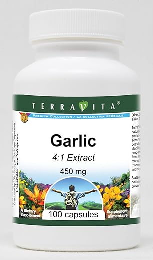 Terravita - Alho 4:1-450 mg (100 Cápsulas) – 3 Pacotes