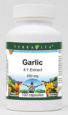 Terravita - Alho 4:1-450 mg (100 Cápsulas) – 3 Pacotes