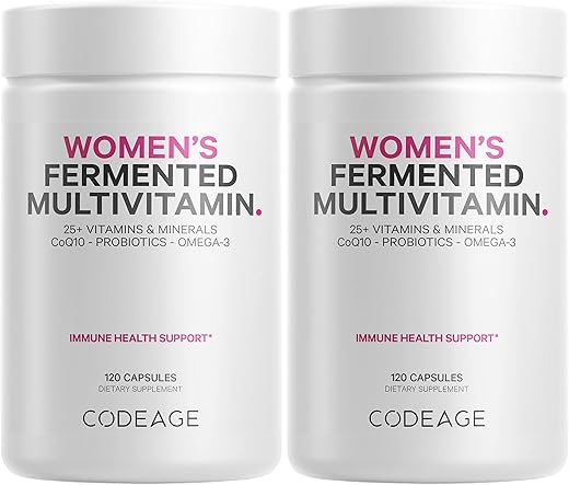 Mulheres Diário Multivitamínico, 25 Vitaminas – Marca Líder em Saúde Feminina - Codeage
