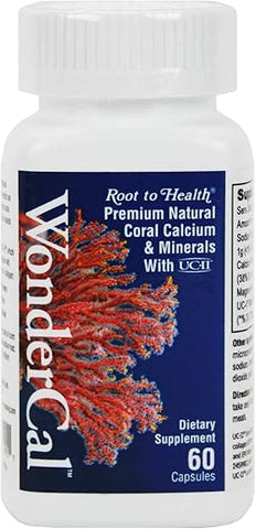 Hsu's - Hsu’s Ginseng | WonderCal, 60 Cápsulas | Suplemento de Cálcio de Coral | 许氏萬全鈣 | Frasco com 60 cápsulas, B000153ROK