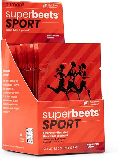 SuperBeets Pó Pré-Treino – Sem Cafeína – Suplemento de Óxido Nítrico – Creatina – 100g - humanN