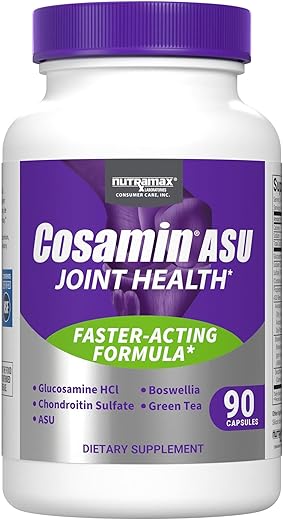 Nutramax Laboratories - Suplemento Cosamin ASU para Saúde das Articulações – Fórmula Avançada e de Ação Rápida, 90 Cápsulas