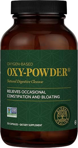 Oxy-Powder – Limpeza Natural do Cólon com Base em Oxigênio para Alívio da Constipação (120 Cápsulas) - Global Healing Center