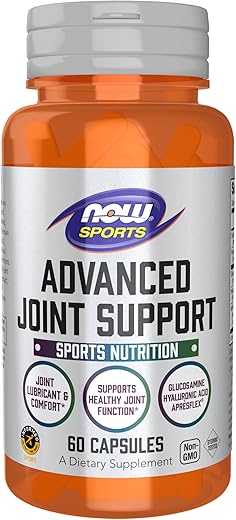 Sports Nutrition: Suporte Avançado para Articulações – Glucosamina, Ácido Hialurônico, ApresFlex – 60 Cápsulas - NOW Foods