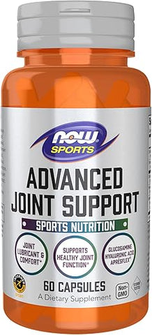 Sports Nutrition: Suporte Avançado para Articulações – Glucosamina, Ácido Hialurônico, ApresFlex – 60 Cápsulas - NOW Foods