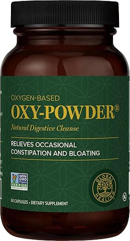 Global Healing Center - Global Healing Oxy-Powder Limpeza do Cólon, Alívio da Prisão de Ventre para Mulheres | 100% Natural | 60 Cápsulas