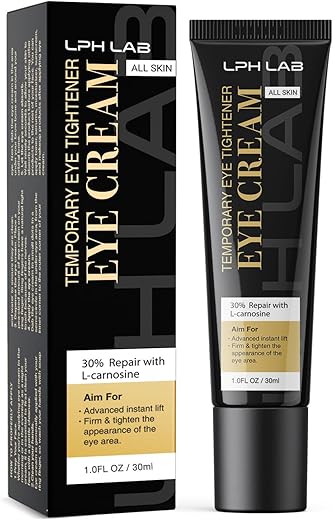 LPH LAB - Creme Redutor de Bolsas nos Olhos – Tratamento Instantâneo para Redução de Inchaço e Olheiras – Firmando a Pele Delicada sob os Olhos, Anti-Idade para Linhas Finas, 30ml