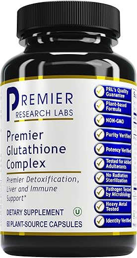 Glutationa Complex – Fígado | Fórmula Potente para Saúde Hepática | 60 cápsulas - Premier Research Labs