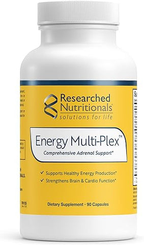 Energy Multi-Plex – Suporte à Saúde Adrenal, Energia - Researched Nutritionals