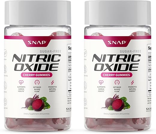 Gomas de Beterraba em Géis de Óxido Nítrico – Suporte à Circulação Sanguínea Saudável, 120 Gomas - Snap Supplements