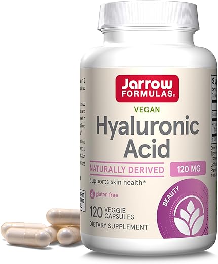 Ácido Hialurônico 120 mg, Suporte para Saúde da Pele, 120 Cápsulas Vegetarianas - Jarrow Formulas