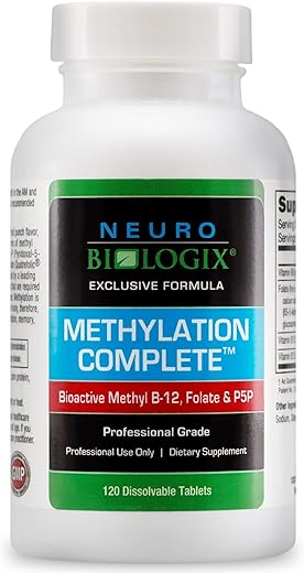 Neuro biologix - Methylation Complete em Comprimidos de Dissolução Rápida – Vitaminas do Complexo B Metiladas para Auxiliar mais de 200 Processos Corporais – Suporta Energia e Função Celular