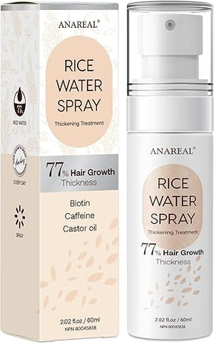 ANAREAL - Água de Arroz para Crescimento Capilar – Sérum Spray 200ml para Mulheres – Marca BrandName