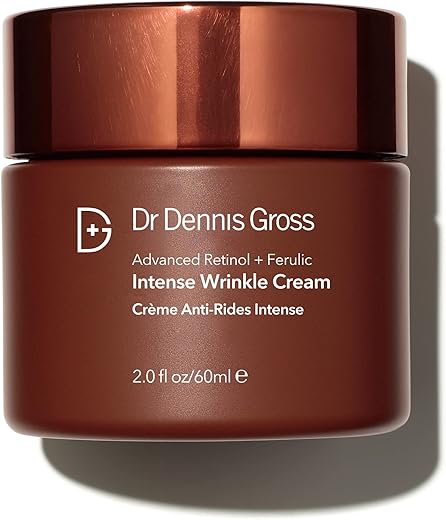 Dr Dennis Gross - Dr. Dennis Gross Creme Intensivo de Rugas com Retinol Ferulic Avançado | Hidratação Intensa para Transformar Visivelmente a Pele e Reparar a Barreira de Umidade | 2 oz (60g)