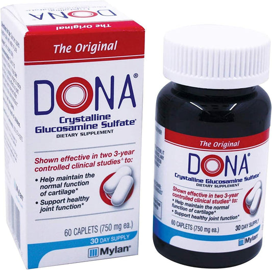 WynnPharm - Dona Glucosamina Sulfato Cristalina, 750 Mg, 60 Unidades (Pacote com 2 Total 120) – Marca Dona
