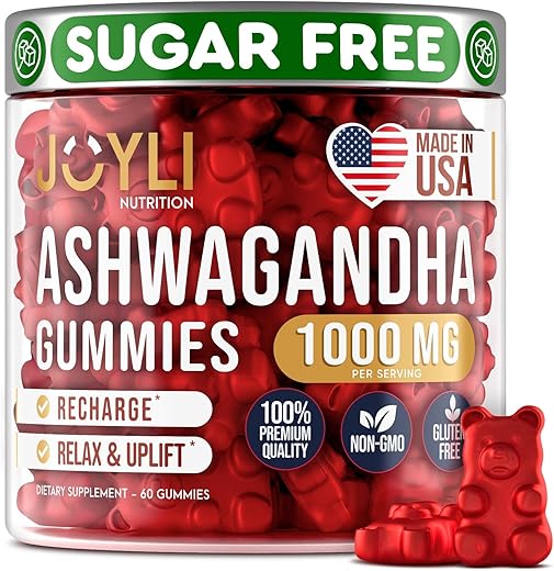 JOYLI Nutrition - Gomas de Ashwagandha para Mulheres – Fortaleça-se com Energia Natural | 60 g