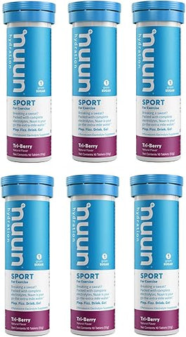 Active: Comprimidos de Bebida Eletrolítica Tri-Berry (6-Pack de 10 Comprimidos) - Nuun