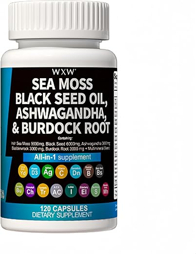 Sea Moss, Óleo de Semente Negra, Ashwagandha – Benefícios Naturais para Saúde e Bem-Estar | WXW® - WXW