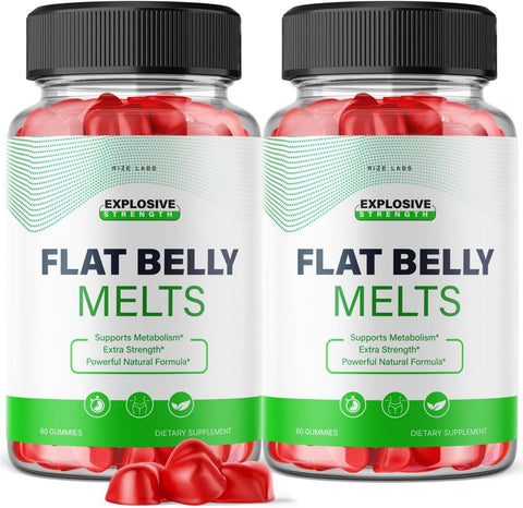 rize labs - (2 Pacotes) Gomas Keto Flat Belly Melts – Gomas Keto ACV Flat Belly Melts para Emagrecimento Avançado – Gomas Keto Flat Belly Melts com Vinagre de Maçã – Queima de Gordura Abdominal