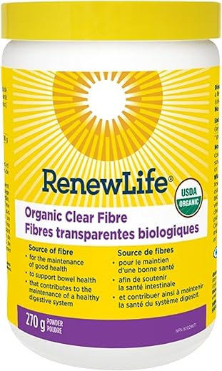 Fibra Orgânica Transparente, 9,5 onças (266 g) - Renew Life