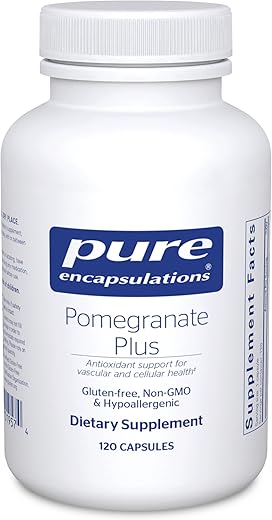Pomegranate Plus | Suporte Antioxidante para Saúde Vascular e Celular* | 120 Cápsulas - Pure Encapsulations
