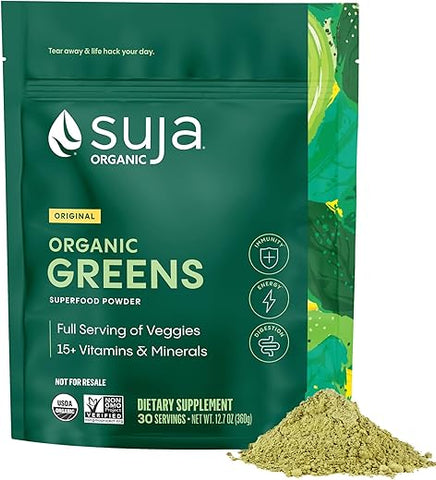 Greens Powder: Mistura de Probióticos, Spirulina e Superfood Diário para Suporte Imunológico e Digestão - Suja