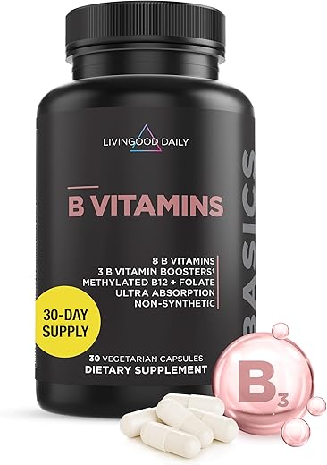 Livingood Daily - Livingood – Cápsulas de Complexo B – Suplemento Vitamínico para Mulheres