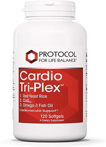 PROTOCOL FOR LIFE BALANCE - Protocolo Cardio Tri-Plex – Fórmula para Saúde do Coração* – com Arroz de Levedura Vermelha, CoQ10 – 60 cápsulas