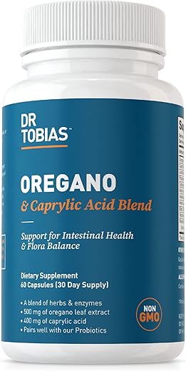 Complexo de Equilíbrio da Flora Intestinal com Orégano e Ácido Caprílico: Saúde Intestinal, - Dr. Tobias
