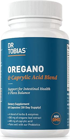 Complexo de Equilíbrio da Flora Intestinal com Orégano e Ácido Caprílico: Saúde Intestinal, - Dr. Tobias