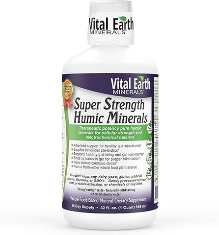 Suplemento de Ácido Fúlvico com 70 Minerais Traços e Eletrólitos para Desintoxicação - Vital Earth Minerals