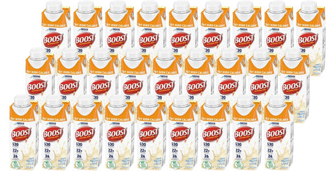 BOOST - Boost Bebida Nutricional Muito Calórica, Sabor Baunilha, Caixa de 8 Onças, Pacote com 27 – Marca Boost