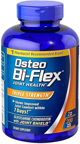 Osteo Bi-Flex - Osteo Bi Flex Tripple Strength – 200 Comprimidos, Embalagem de 1 – Suplemento para Articulações