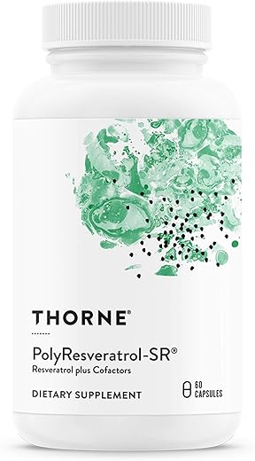 PolyResveratrol-SR – Suplemento de Trans-Resveratrol para Envelhecimento Saudável – 60 Cápsulas - THORNE