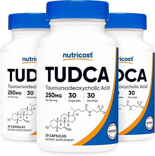 Tudca 250mg – 30 Cápsulas (3 Frascos) – Aumente a visibilidade do produto nos mecanismos de busca - Nutricost