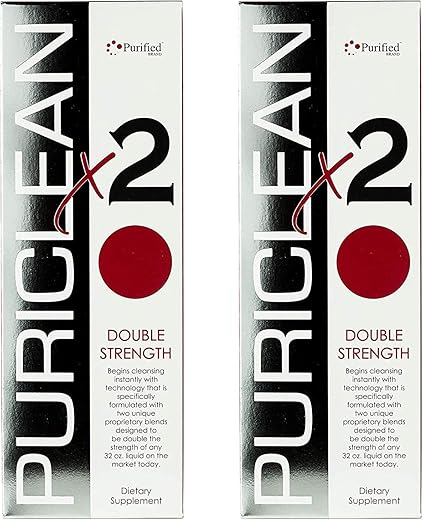 Puriclean X2 Detox – Cápsulas de Limpeza Instantânea – Força Extra no Mesmo Dia (Pacote com 2) - Wellgenix