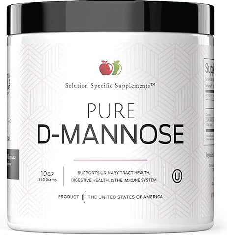 Complete Natural Products - D-Mannose em Pó Puro – 283g (10oz) – 120 Porções para Infecção Urinária e Bexiga