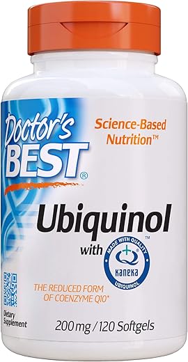Doctor's BEST - Doctor’s Best Ubiquinol com Kaneka QH: Energia Celular Aumentada, Antioxidante, Sem GMO, Sem Glúten