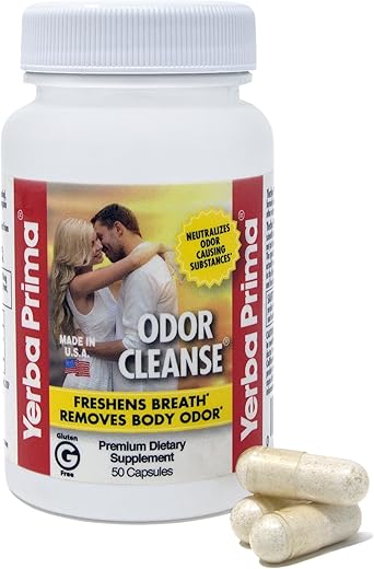Odor Cleanse – 50 Cápsulas – Extrato Premium – Limpeza de Odores - Yerba Prima