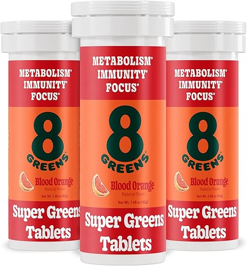 Supergreens Tablets | Pó de Super Alimentos em Comprimidos | Metabolismo e Imunidade | 60 comprimidos - 8Greens