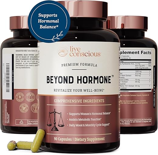 Equilíbrio Hormonal Holístico Além dos Hormônios para Mulheres com DIM e Myo-Inositol – 60 cápsulas - Live Conscious