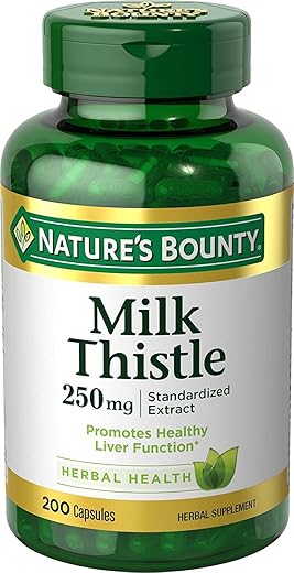 Nature's Bounty - Nature’s Bounty Cápsulas de Cardo Mariano 250 mg – 200 un