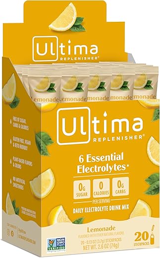 Nova Fórmula Limonada (20 Sachês) Peso Líquido 70g - Ultima Replenisher