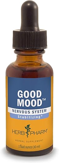 Fórmula Herbal Líquida Good Mood com Hipérico para Equilíbrio Emocional Saudável – 30ml - Herb Pharm