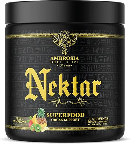 Nektar – Pó Superfood | Suplemento Completo para Saúde | 30 Porções (Sinfonia de Frutas) - Ambrosia