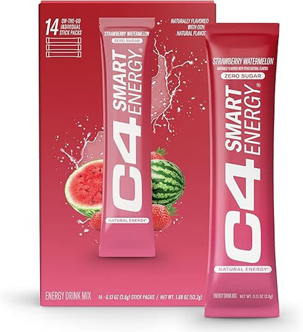 Cellucor - C4 Smart Energy – Packs de Pó em Sachê – Combustível de Desempenho Sem Açúcar – Energia Inteligente – Marca C4