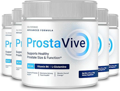 IDEAL PERFORMANCE - Fórmula Avançada em Pó Prostavive – Força Máxima, Oficial com Vitamina A, Vitamina C, Vitamina D, Zinco, Cromo, ProstaVive